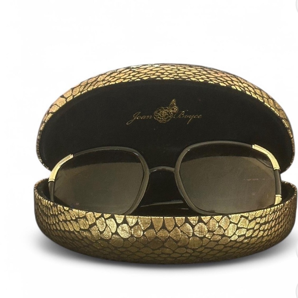 Jean Boyce Gold Sunglasses with Case